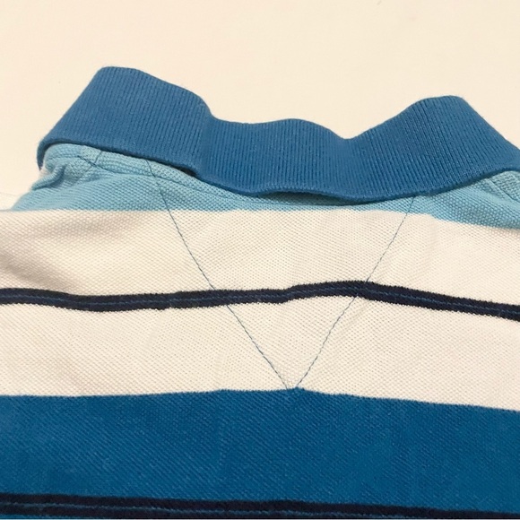 Tommy Hilfiger Kids Blue Striped Polo Shirt Long Sleeve Size Small (6-7) - Picture 11 of 16